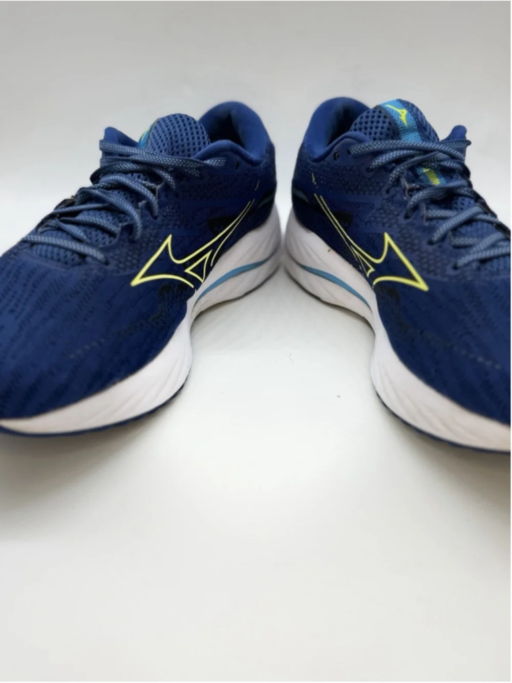 Mizuno Mens Wave Rider 27 Vibrant Blue Running Shoes Sneakers Size 10.5 CLEAN!!!